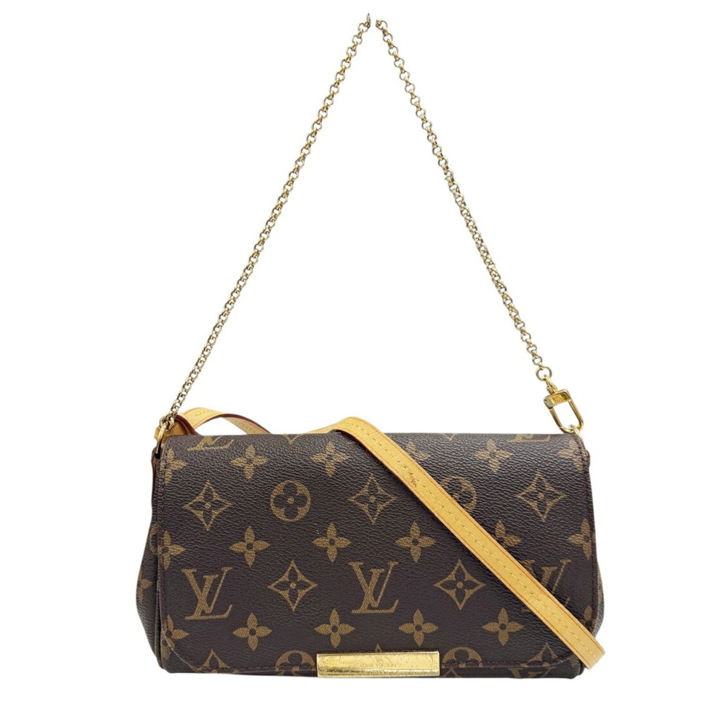 LOUIS VUITTON Favorite PM M40717 Monogram Shoulder Bag Chain Women's